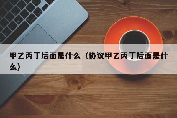 甲乙丙丁后面是什么（协议甲乙丙丁后面是什么）