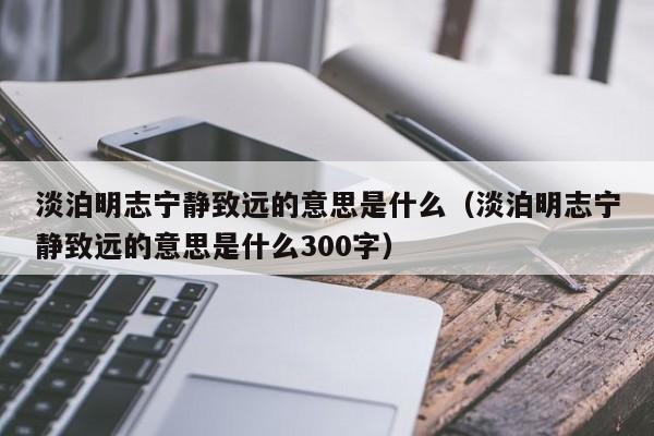 淡泊明志宁静致远的意思是什么（淡泊明志宁静致远的意思是什么300字）