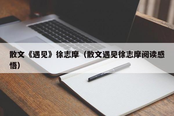 散文《遇见》徐志摩（散文遇见徐志摩阅读感悟）